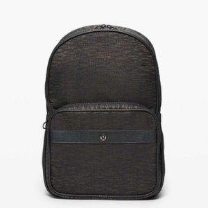 Now And Always Backpack 18L, Black with Orange Interior, Lululemon